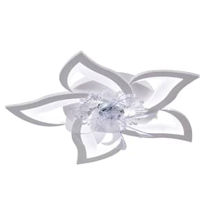 White flower ceiling sale fan