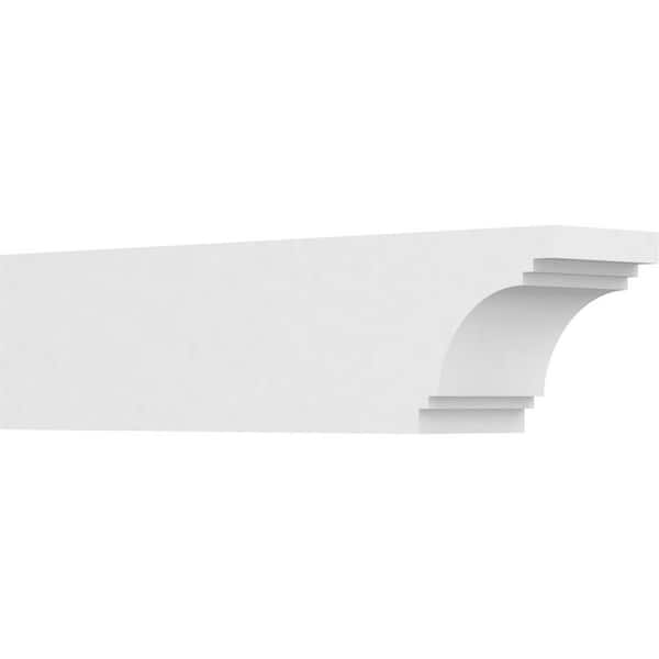 Ekena Millwork 5 in. x 6 in. x 24 in. Pescadero PVC Rafter Tail Brace