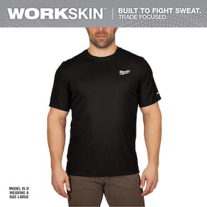 Men's WORKSKIN X-Large Black Lightweight Performance Short-Sleeve T-Shirt