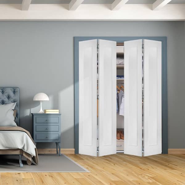 Krosswood Doors 48 in. x 80 in. Shaker 1-Panel Solid Core Primed
