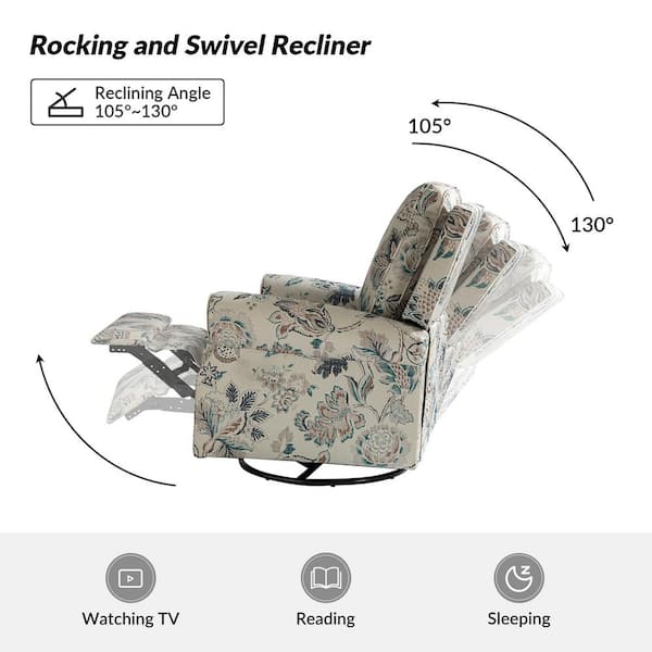 Teal best sale rocker recliner