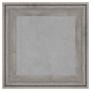 Regis Barnwood Grey 17 in. x 17 in Framed Magnetic Board