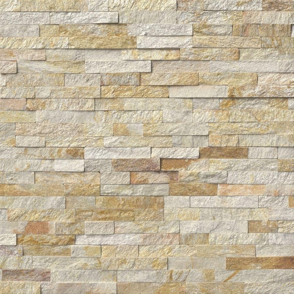 MSI Sparkling Autumn Ledger Panel 6 in. x 24 in. Natural Quartzite Wall Tile (6 sq. ft. /case)