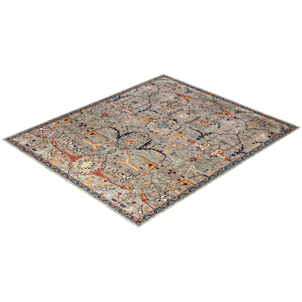Serapi Brown 8 ft. x 10 ft. Tribal Wool Indoor Area Rug