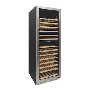 163 Bottle Designer Series Dual-Zone Wine Cooler, in Stainless Steel