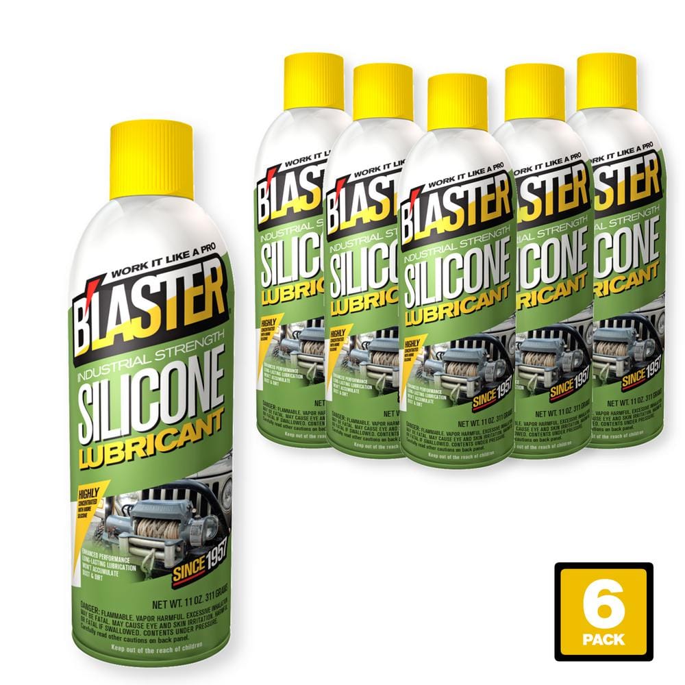 Blaster 11 oz. Industrial Strength Silicone Lubricant Spray (Pack of 6)