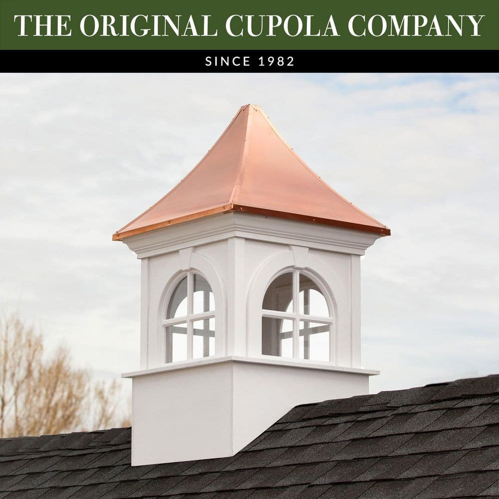 Smithsonian Fairfax 30 in. x 51 in. Vinyl Cupola with Copper Roof price history on PriceWatchPro