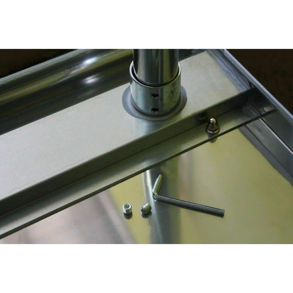24" Stainless Steel Work Table with Galvanized Legs