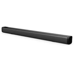 2.36 in. Dual Channel Optical Bluetooth Soundbar with Subwoofer and Dual Aux Inputs - Black