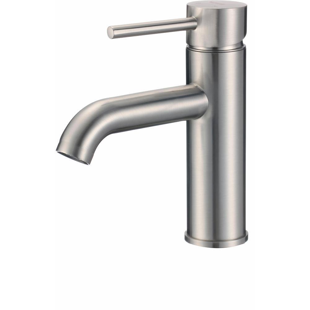 Roxy Single Handle High Arc Single Hole Bathroom Faucet with Deckplate Incl