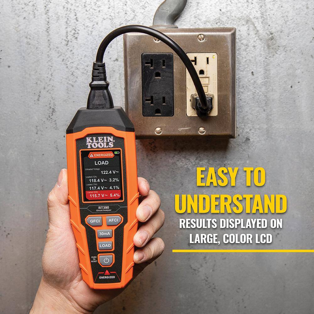 Orange ABS Plastic Digital Circuit Analyzer with LCD Display