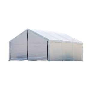 18 ft. W x 20 ft. D Enclosure Kit for SuperMax Canopy in White w/ 100% Waterproof Seams (Canopy and Frame Not Included)