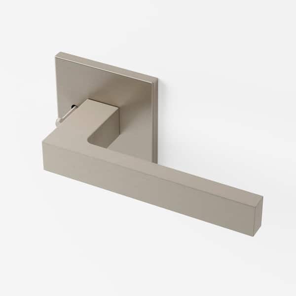 Allen Satin Nickel Privacy Bed/Bath Modern Door Handle (Left Hand)