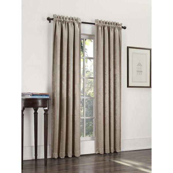 Sun Zero Blackout Ashton Sand Woven Blackout Curtain Panel (Price Varies by Size)
