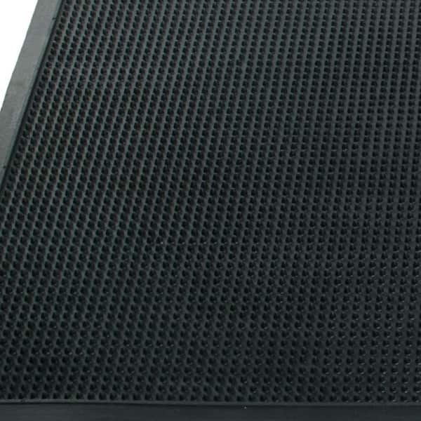 30 in. x 18 in. Black Rubber Outdoor Door Mat