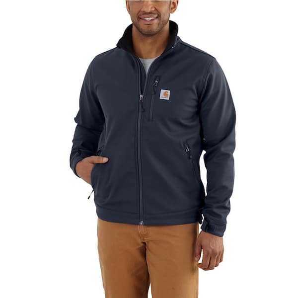 Carhartt Men's 3 X-Large Tall Navy Nylon/Spandex RD Relaxed Fit Heavyweight Softshell Jacket