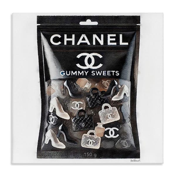 Stupell Industries Chic Fashion Candy by Amanda Greenwood Unframed Abstract Graphic Art Print 30 in. x 30 in.