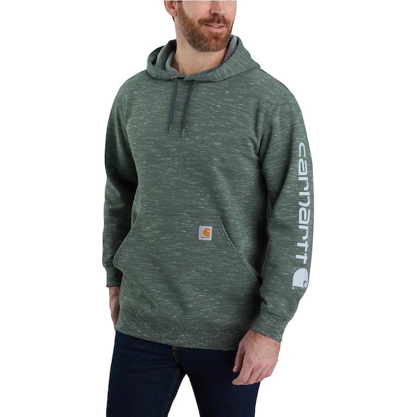 Carhartt Men's Large ELM Space DYE Cotton/Polyester Loose Fit Midweight Sleeve Graphic Sweatshirt