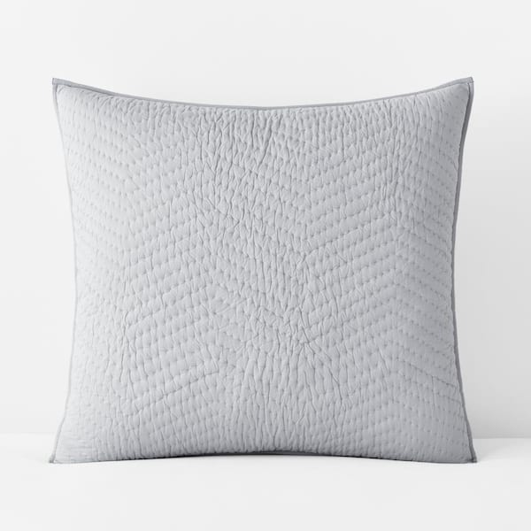 The Company Store Company Cotton Gray Solid Euro Sham