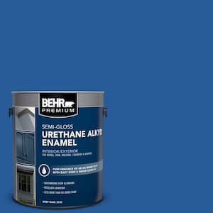 1 gal. #P510-7 Beacon Blue Urethane Alkyd Semi-Gloss Enamel Interior/Exterior Paint