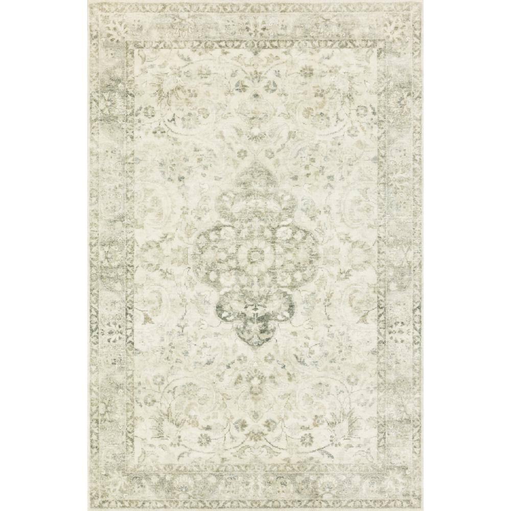 Ivory Oriental Elegance Synthetic Area Rug, 39" x 63"