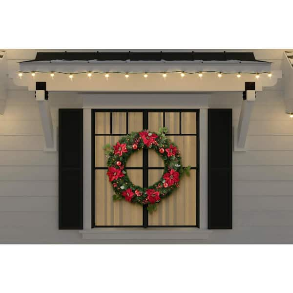 36 inch pre lit battery operated wreath