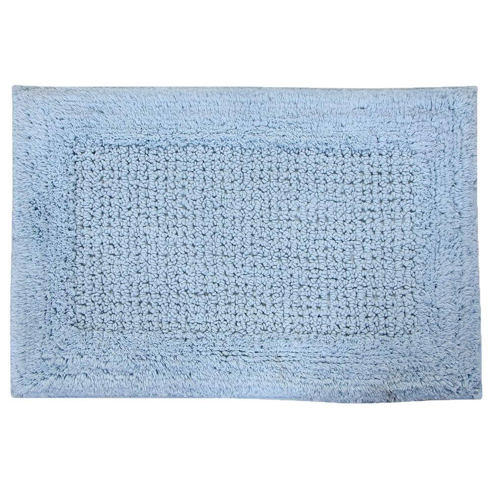 Castle Hill London Naples Light Blue 20 In X 30 In Bath Rug 20x30 Nap Lbl The Home Depot