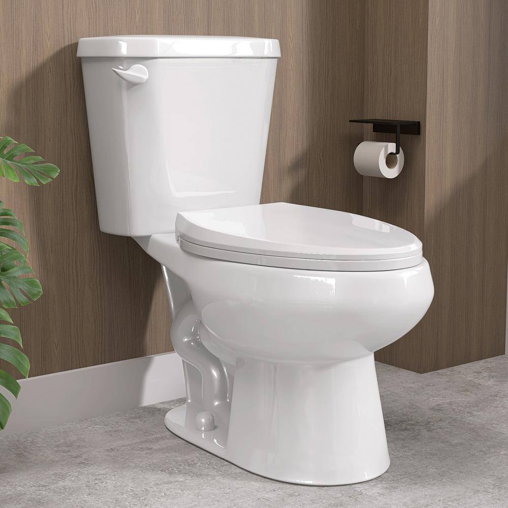 Getpro 2-piece 1.28 Gpf Toilets Single Flush Round Soft Close Toilet In 