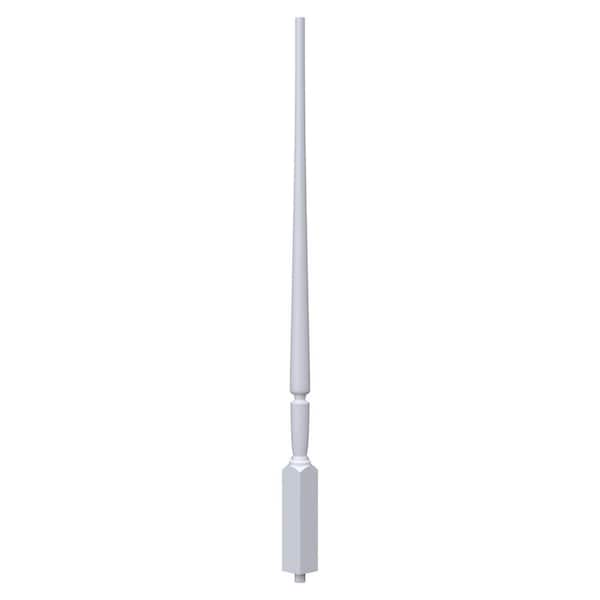 EVERMARK Stair Parts 39 in. x 1-3/4 in. 2015 Primed Tapered Pin Top Wood Baluster for Stair Remodel