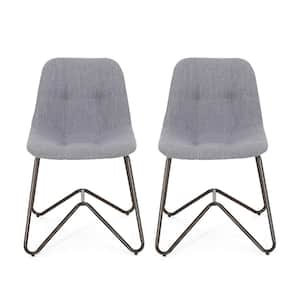 Norwood Charcoal Metal Dining Chair (Set of 2)
