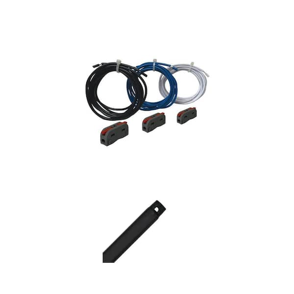 60 in. Black and Multi-Colored Wire Extension Downrod Kit for 14 ft. Ceilings