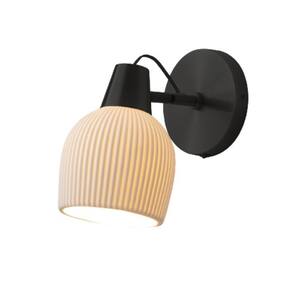 Petaluma 11 in. 1-Light Black Transitional Smart Home Enabled Wall Sconce with Globe Shade