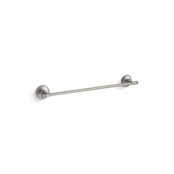 KOHLER Eclectic 24 in. Wall Mounted Towel Bar in Vibrant Brushed Nickel
