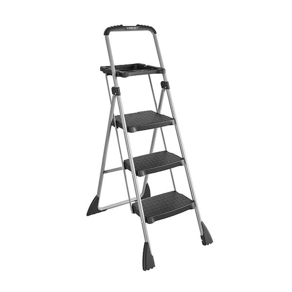 Cosco 4 ft. Steel Max Work Platform Ladder with 225 lbs. Load Capacity