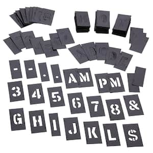 Everbilt 3 in. Cardboard Letters Numbers and Symbols Stencil Set 31175 -  The Home Depot
