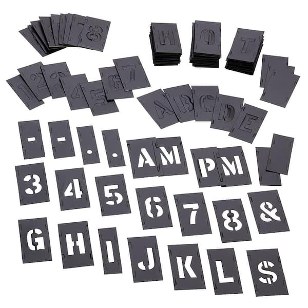 Wholesale GORGECRAFT 12PCS Plastic Letter Stencils Small Cursive