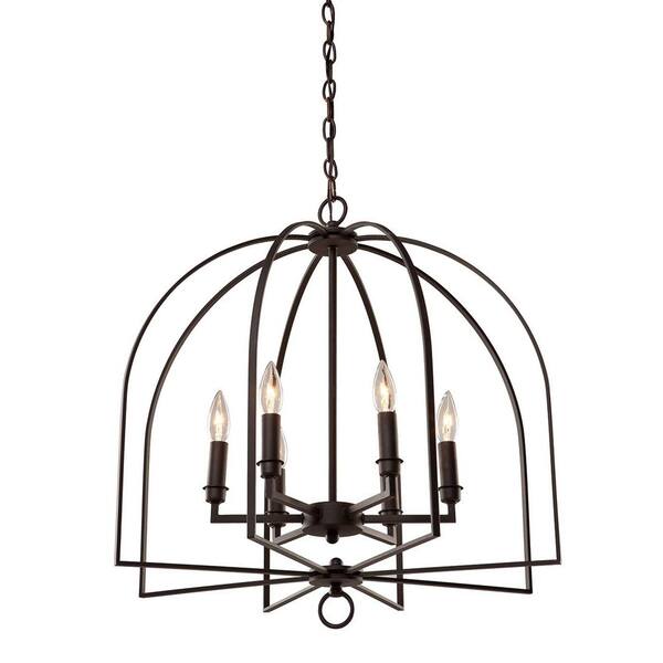 ARTCRAFT Slough 6-Light Black Chandelier