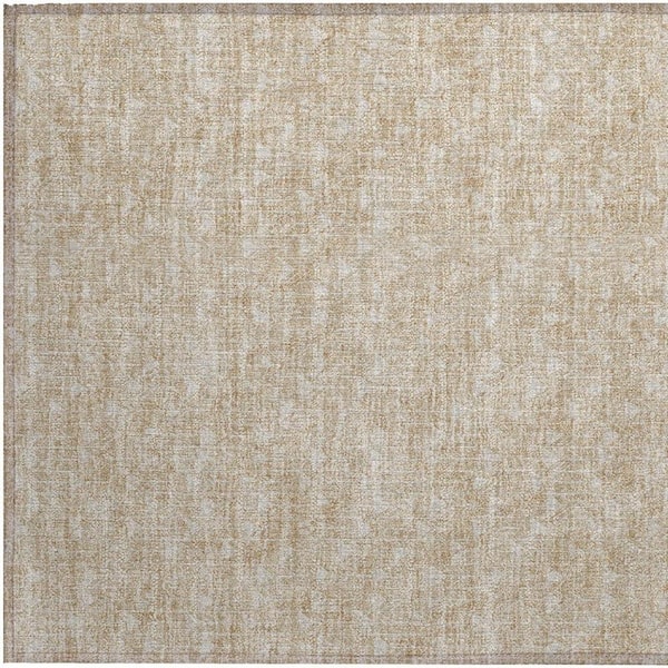 Brown 2 ft. x 3 ft. Geometric Indoor/Outdoor Area Rug