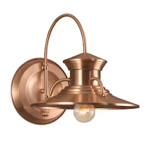 Budapest 1-Light Large Copper Outdoor Wall Lantern Sconce