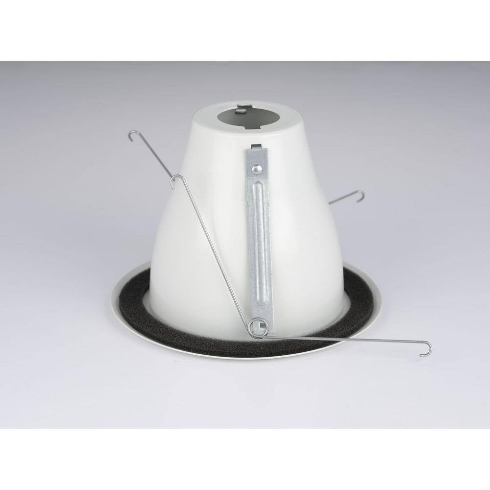 Satin White 5" Aluminum LED Recessed Ceiling Light Trim