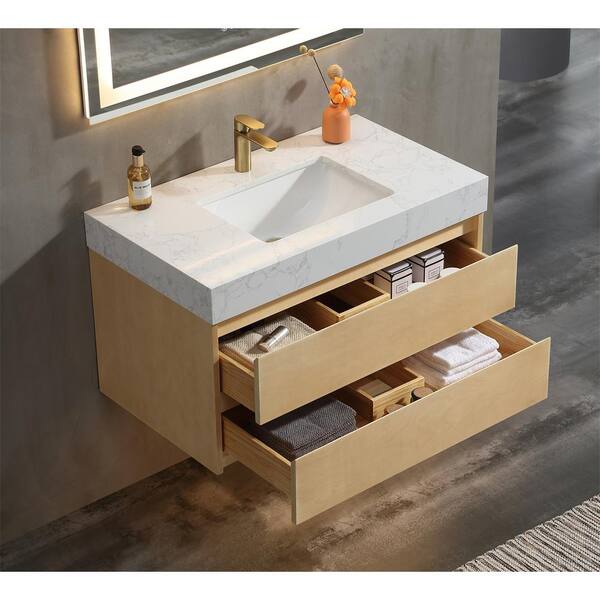 Logmey 36 in. W x 20.8 in. D x 21.2 in. H Single Bowl