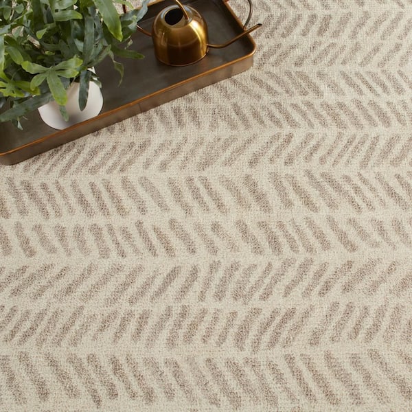 Rowley Machine Washable Grey 2.6 ft. x 8 ft. Indoor Area Rug