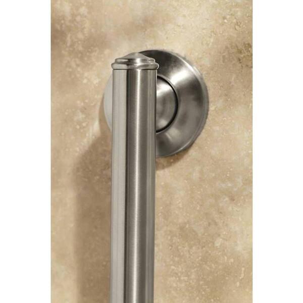 x 1-1/4 in Concealed-Screw Grab Bar in Polished Stainless Steel MOEN 24 in 