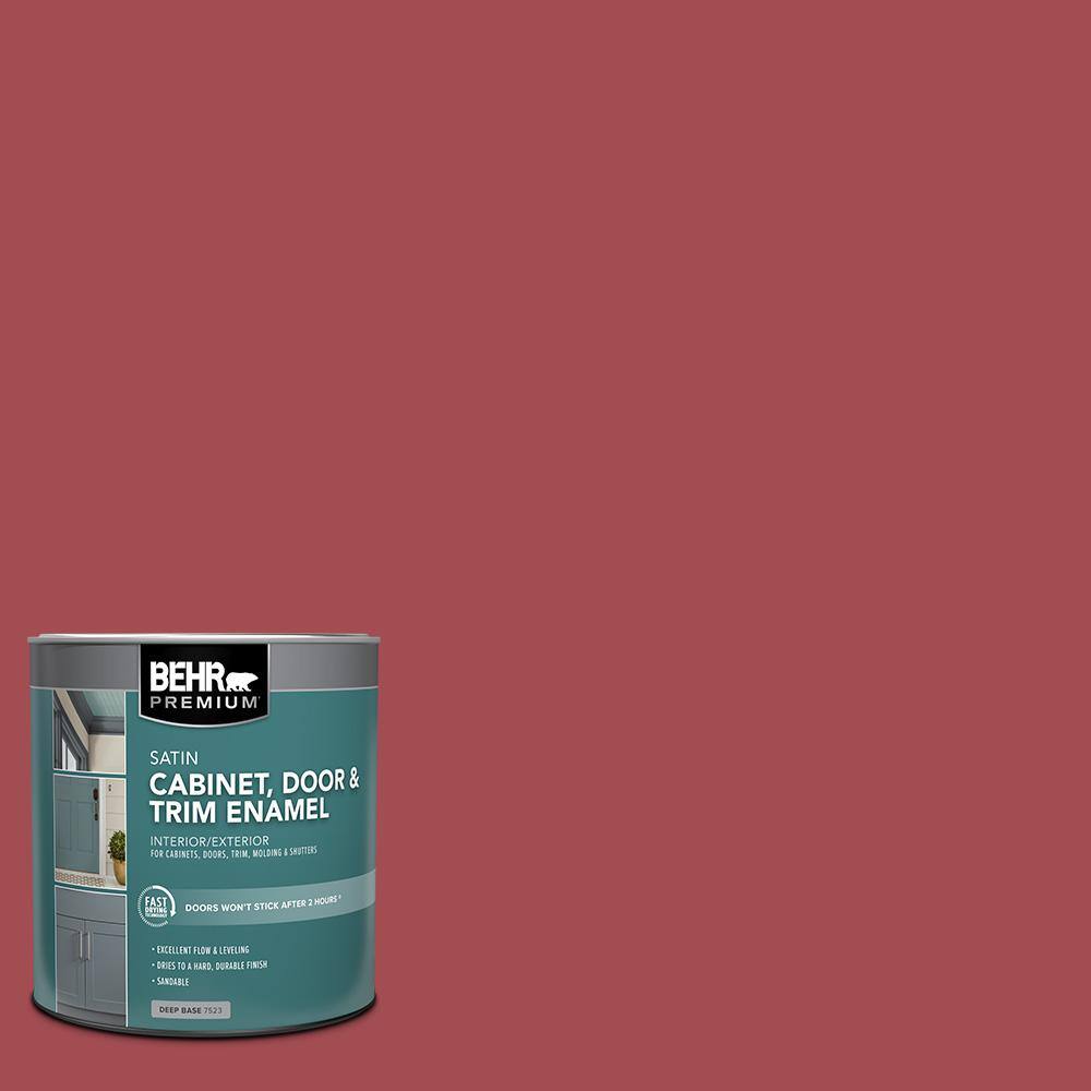 1 qt. #PPU1-07 Powder Room Satin Enamel Interior/Exterior Cabinet, Door & Trim Paint