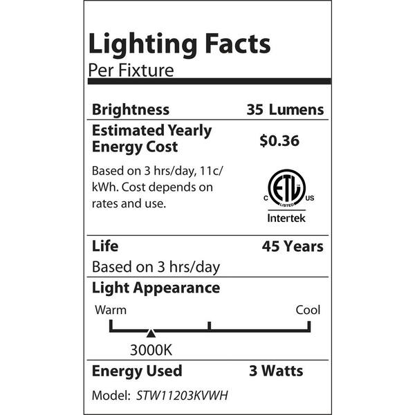 Nicor Lighting NICOR LED 10X Brighter (12-Lumen) 1-Watt White Line Voltage LED Path Light Nicor Lighting NICOR LED 10X Brighter (12-Lumen) 1-Watt White Line Voltage LED Path Light