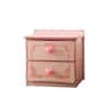 HOMES Out Felix Transitional 2-Drawer Nightstand Pink IDF-7322PK-N Inside 
