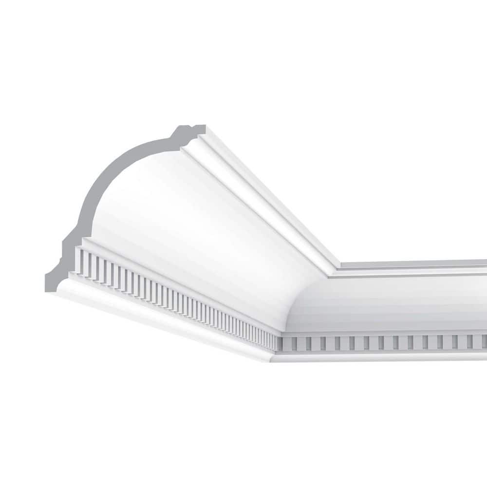 White Polystyrene Dentil Crown Moulding Set of 3
