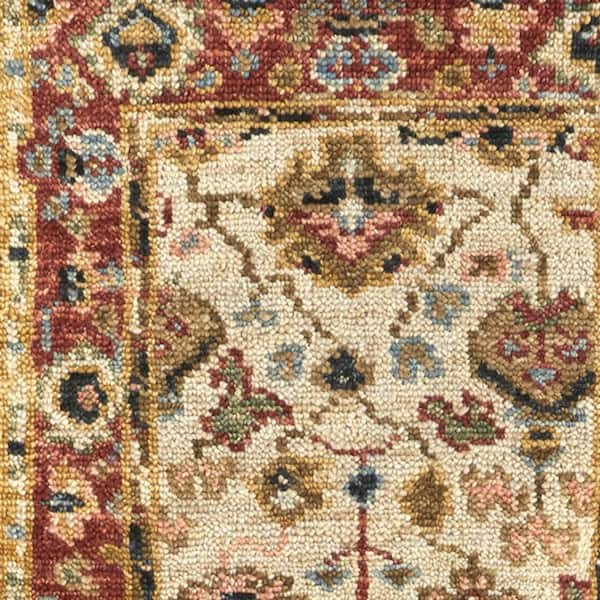 2 ft. x 8 ft. Gray, Ivory Striped Area Rug