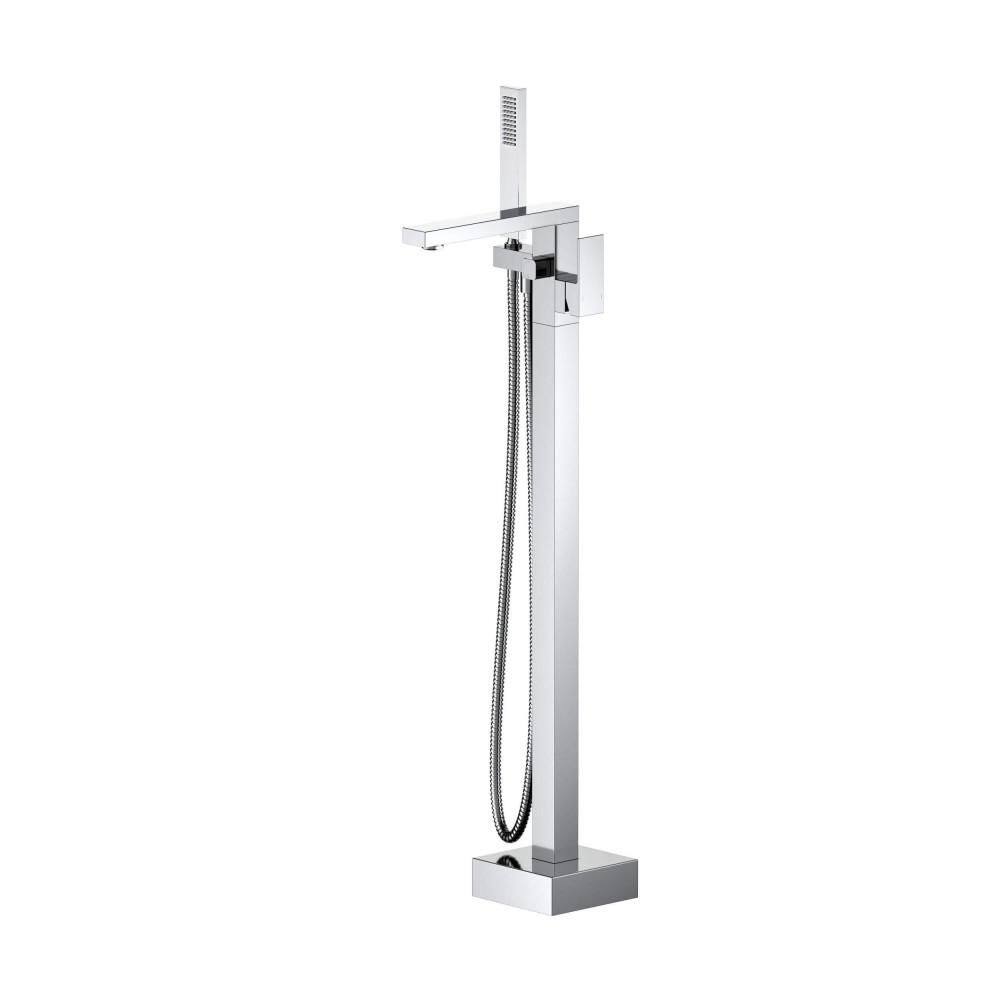 1-Handle 1-Spray Tub and Shower Faucet 5.5 GPM with Hand Shower Floor Mount in Chrome Valve Not Included price history on PriceWatchPro