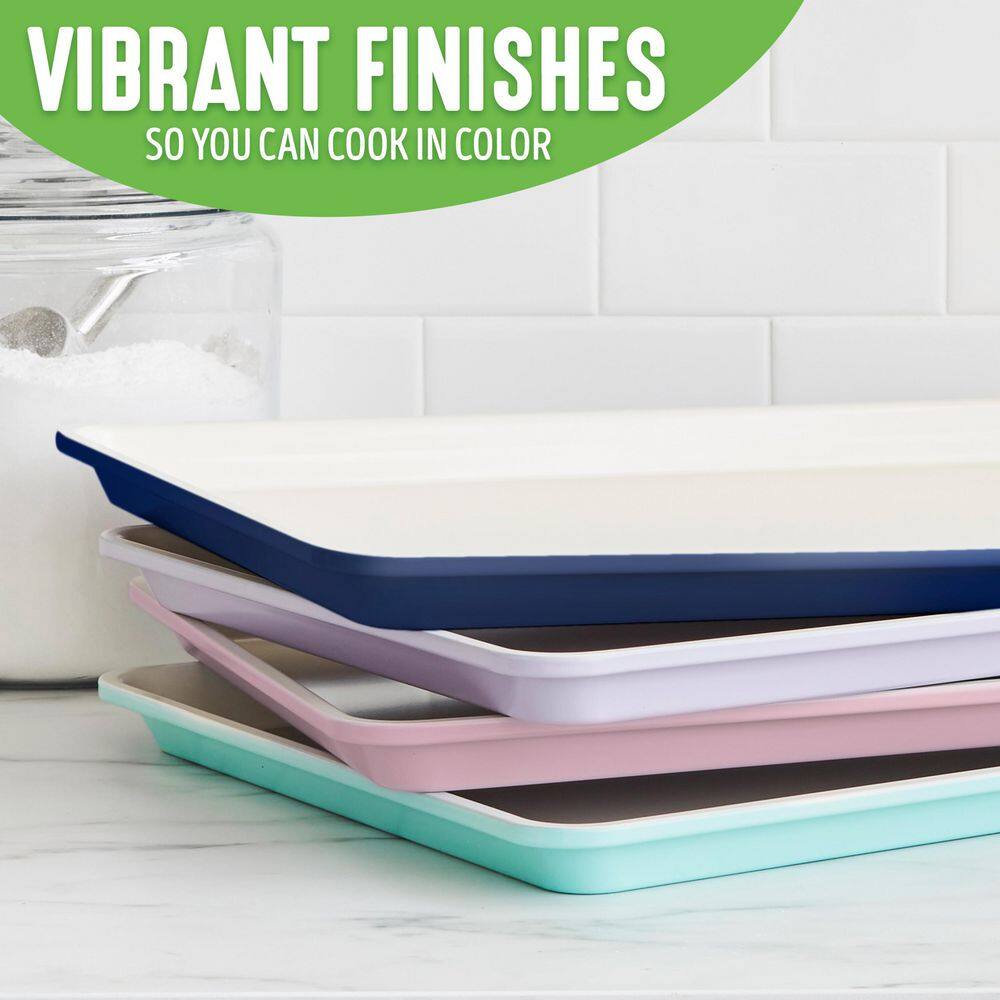 Pink Ceramic Nonstick 18" x 12" Cookie Sheet Baking Pan